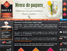 Tablet Screenshot of boucherie-bayle.com